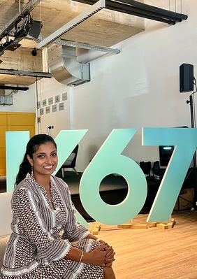 Nicole Karuvallil ist die neue Chefin im Techhub.K67. © Wirtschaftsförderung Düsseldorf; Techhub.K67 