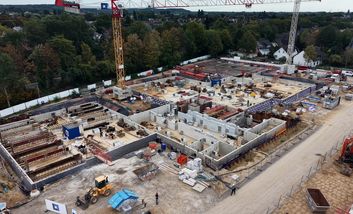 Grundsteinlegung für das Gymnasium Heinzelmännchenweg
