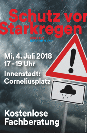Kostenlose Beratung zum Schutz vor Starkregen am Mittwoch, 4. Juli