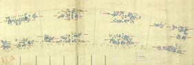 Historischer Pflanzplan für den Rheinpark Golzheim vom Oktober 1928. Archivbild: Gartenamt