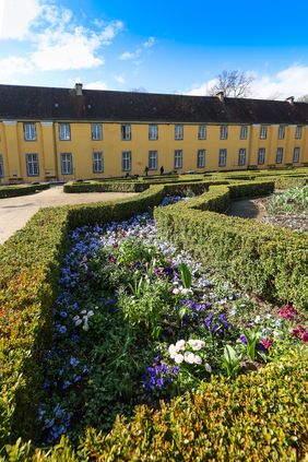 Im Schlosspark Benrath werden die Bartschüssel, der Französische Garten, der Parterregarten und das Kopfbeet im Blumengarten bepflanzt