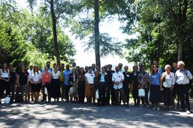 Gruppenbild mit Planungsteams und Koordinationsbüro Raumwerk D; Foto: urbanista/Hoss