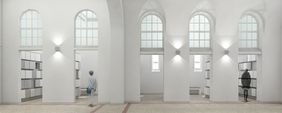 In der Kapelle am Südfriedhof errichtet die Stadt ein Kolumarium mit 330 Urnenkammern. Visualisierung: Pfeiffer Architektur, Düsseldorf