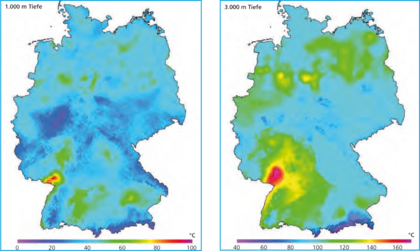 Grafik Deutschlandkarten in zwei Abbildungen