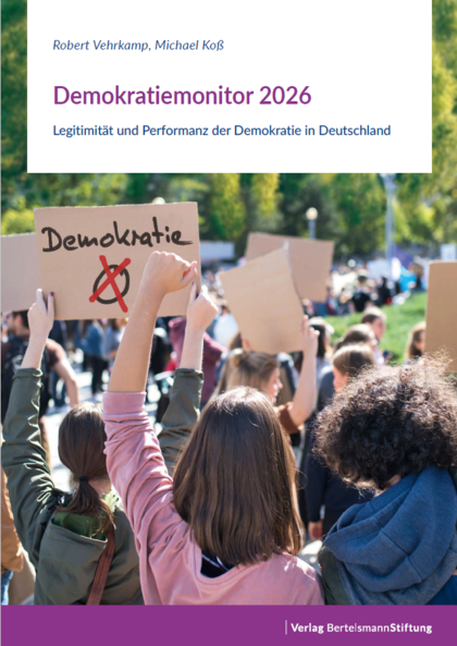 Titelbild des Demokraitemonitors der Bertelsmannstiftung