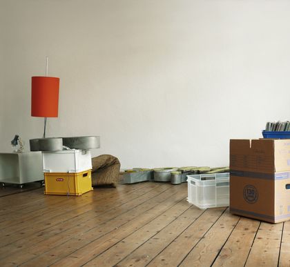 Leere Wohnung mit gepackten Kartons, fotolia©p!xel 66