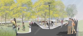 Entwurfsplanung Sportpark am Bunker (c) DTP Landschaftsarchitekten