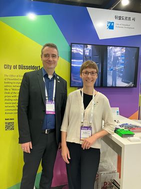 Thomas Scheler und Judith Ly, Korea Desk Wirtschaftsförderung Düsseldorf © Wirtschaftsförderung Düsseldorf 