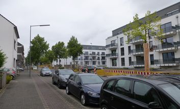 Bauarbeiten entlang der Gerresheimer Landstraße (Aufnahme vom 22.07.2022)