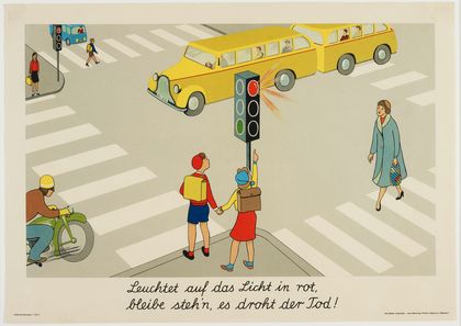 Hagemanns Verkehrsbildermappe für die Kleinen, Tafel 12. Lehrmittelverlag Wilhelm Hagemann, Düsseldorf, 1958