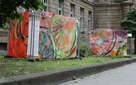 Kunstwerke der Schülerinnen und Schüler des Görres-Gymnasiums zum Thema "Rad"