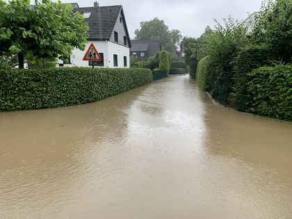 Überflutung in Düsseldorf 2021