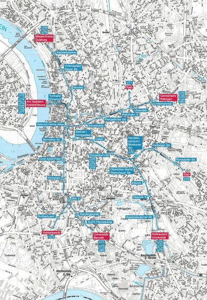 Stadtbahn-Netz - Grafik: Amt für Verkehrsmanagement