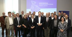 Die Zukunftskonferenz der Metropolregion Rheinland (MRR) im Rathaus. Foto: LHD/Ingo Lammert