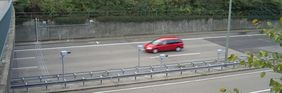 Das Archivbild zeigt die Blitzer an der Autobahn 44. Archivfoto: Jenoptik