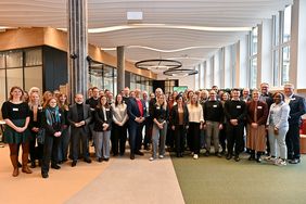 Die Teilnehmerinnen und Teilnehmer des 9. Netzwerktreffens des Düsseldorfer Klimapakts © Wirtschaftsförderung Düsseldorf 