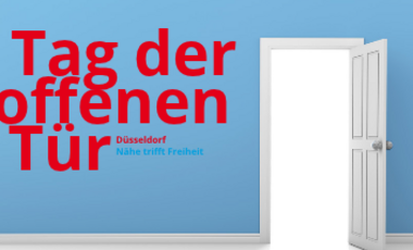 Tag der offenen Tür, geöffnete Tür