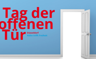 Tag der offenen Tür, geöffnete Tür