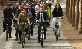 Wettbewerbs Stadtradeln am Sonntag, 17. Juni, eine Spritztour am Rhein entlang