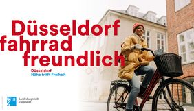 Die Landeshauptstadt Düsseldorf arbeitet aktuell an einem neuen, gesamtstädtischen Programm zur Fahrradförderung. Dazu gibt es jetzt einen virtuellen Bürgerdialog. Grafik: Landeshauptstadt Düsseldorf