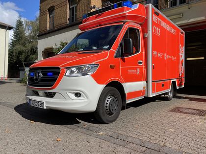 Ein Rettungswagen der Feuerwehr Düsseldorf