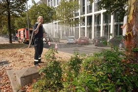 Rund 150 Liter Wasser bekommt jeder Baum. Foto: Michael Gstettenbauer