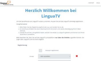 Screenshot eLearning: LinguaTV