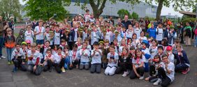 Bei der vierten Veranstaltung des Kinderradwettbewerbs 2023 waren 150 Kinder angemeldet, die um die letzten 24 Startplätze für das Finale am 13. August wetteiferten © Landeshauptstadt Düsseldorf/Uwe Schaffmeister