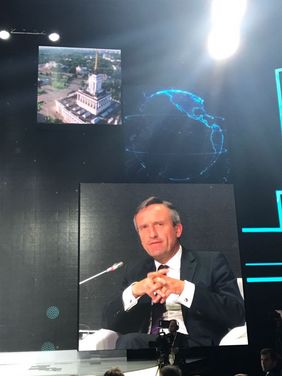 Oberbürgermeister Thomas Geisel auf dem Moscow Urban Forum (MUF). (C) Landeshauptstadt Düsseldorf