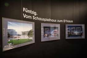 Archivbild: Ausstellung 'Fünfzig. Vom Düsseldorfer Schauspielhaus zum D'haus' - Blick in die Schau; Foto: Melanie Zanin