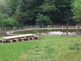 Der neu gestaltete Außenbereich der Waldschule. Foto: Jürgen Fischer
