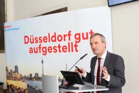 Oberbürgermeister Thomas Geisel präsentierte am Montag, 2. September, die Entwicklungen der Stadt in den vergangenen fünf Jahren