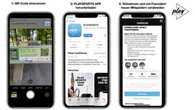 Mit der kostenfreien Playsports-App kann sich zum Tischtennisspielen an den rund 650 Steinplatten im Düsseldorfer Stadtgebiet verabredet werden; Foto:  MaJo-Foto
