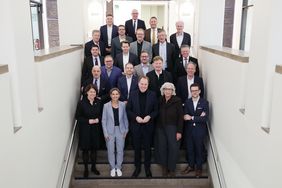 Die Rheinlandkonferenz der Metropolregion Rheinland (MRR) im Rathaus. Oberbürgermeister Dr. Stephan Keller eröffnete sie als Vorstandsvorsitzender, Foto: Young