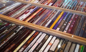 Foto von CDs für Schallplatten- und CD-Börse