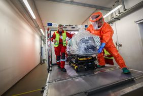 Bei Epishuttles handelt es sich um abgeschlossene Systeme, die den Transport hochinfektiöser Patienten erlauben. Foto: Zanin
