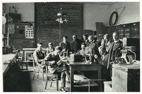 Fachraum Gewerbe-Schule Höherstraße/Ellerstraße im Jahr 1925; Foto: Stadtarchiv