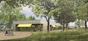An der Ulenbergstraße entsteht auf einer Fläche von rund 4.000 Quadratmetern eine dreigruppigen Kindertagesstätte © IPM